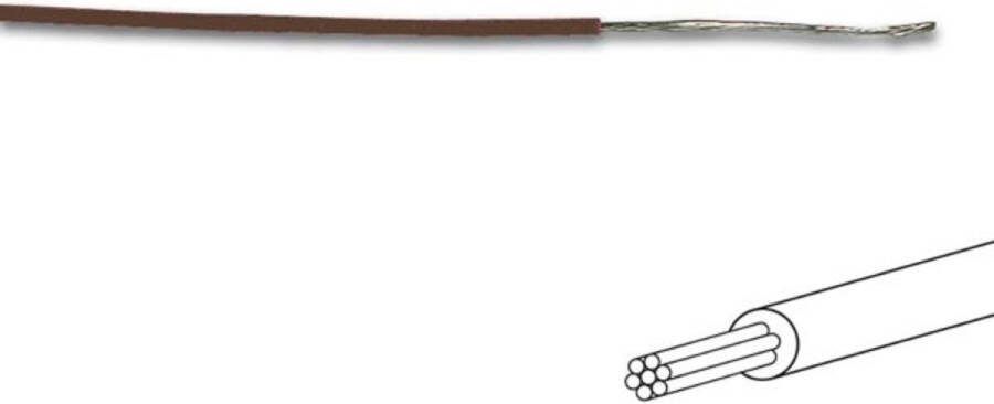 Velleman Montagedraad Ø 1.4 Mm 0.2 Mm² Meeraderig Bruin