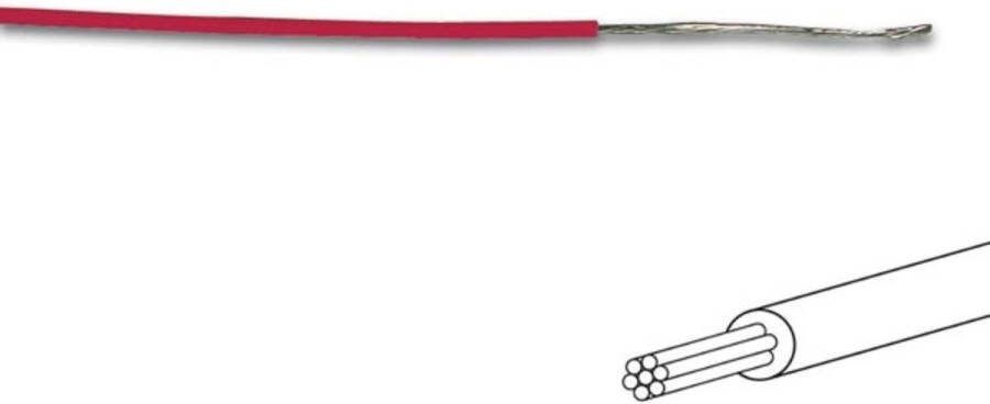 Velleman Montagedraad Ø 1.4 Mm 0.2 Mm² Meeraderig Rood