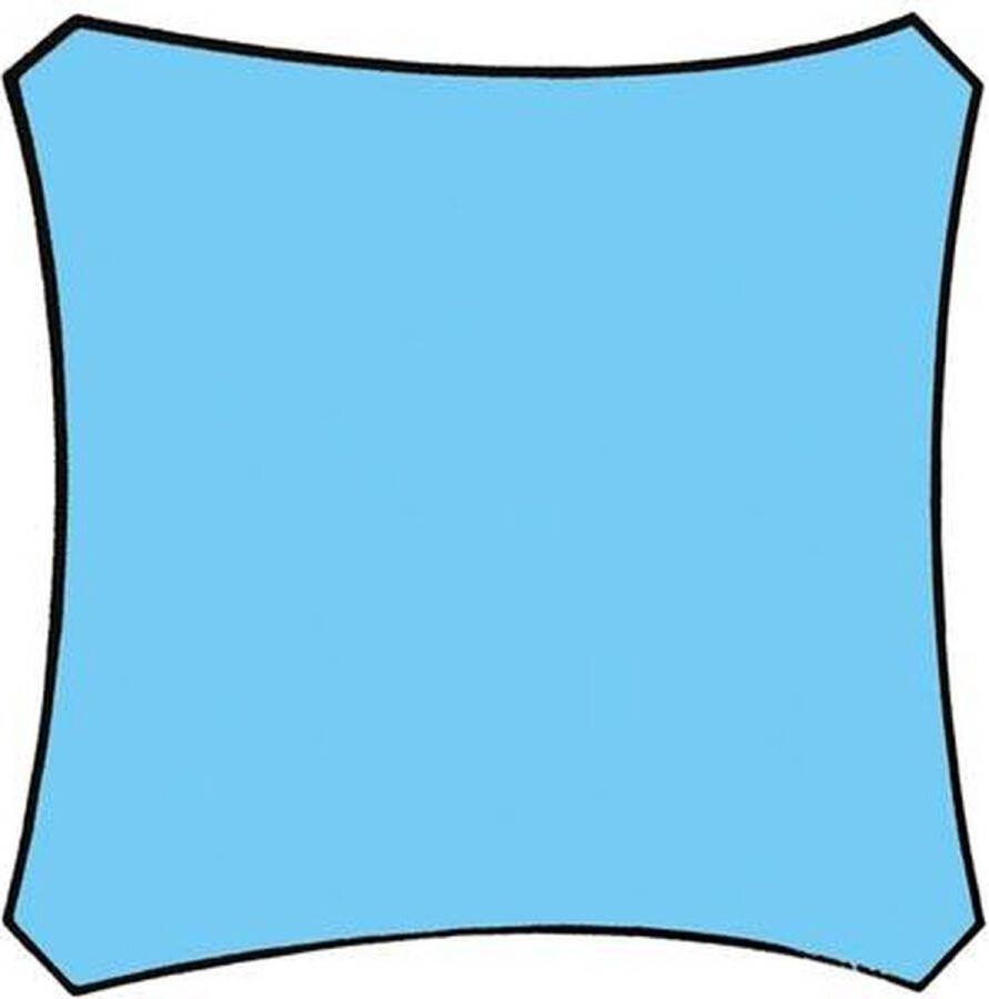 Velleman Schaduwdoek Vierkant 5x5 Hemelsblauw met Bevestigingsset