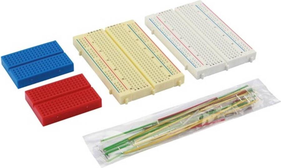 Velleman SET MET MINI BREADBOARDS EN DRAADBRUGGEN