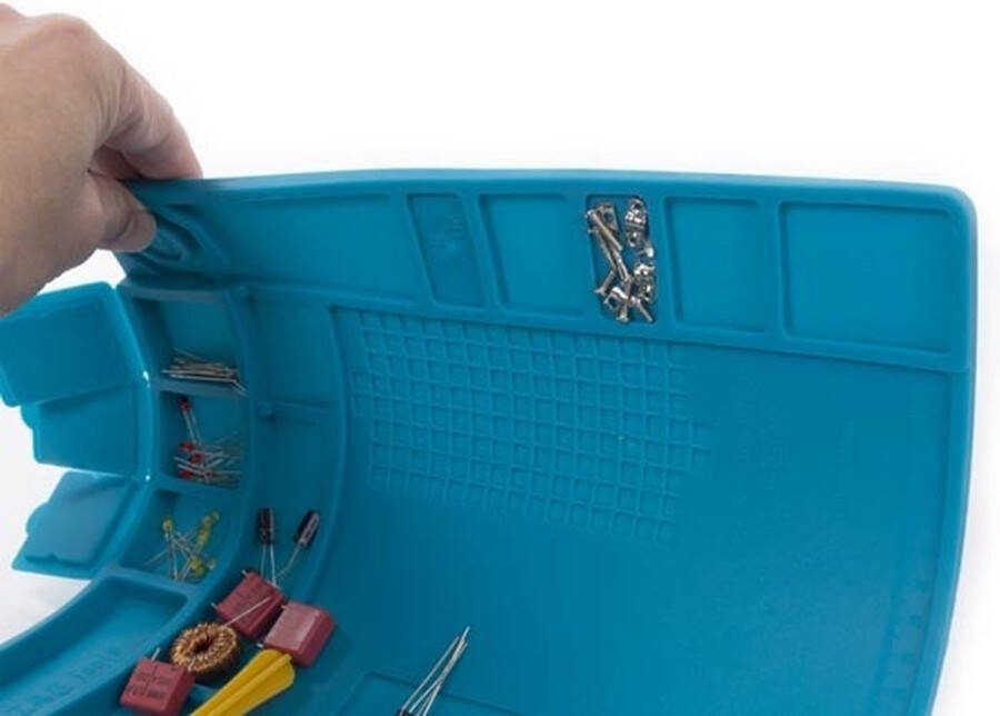 Velleman Silicone Soldeermat 450 X 300 Mm Blauw Antistatische Silicone