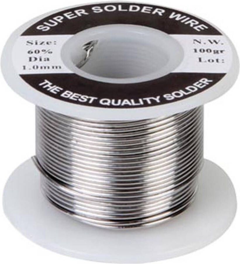 Velleman Soldeertin 60 40 1 Mm 100 Gram Zilver