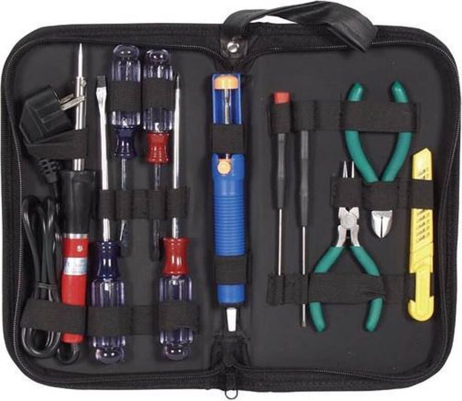 Velleman Toolkit Voor De Hobbyist 11-delig 27.5 X 4.5 X 16cm Zwart Roestvrij Staal