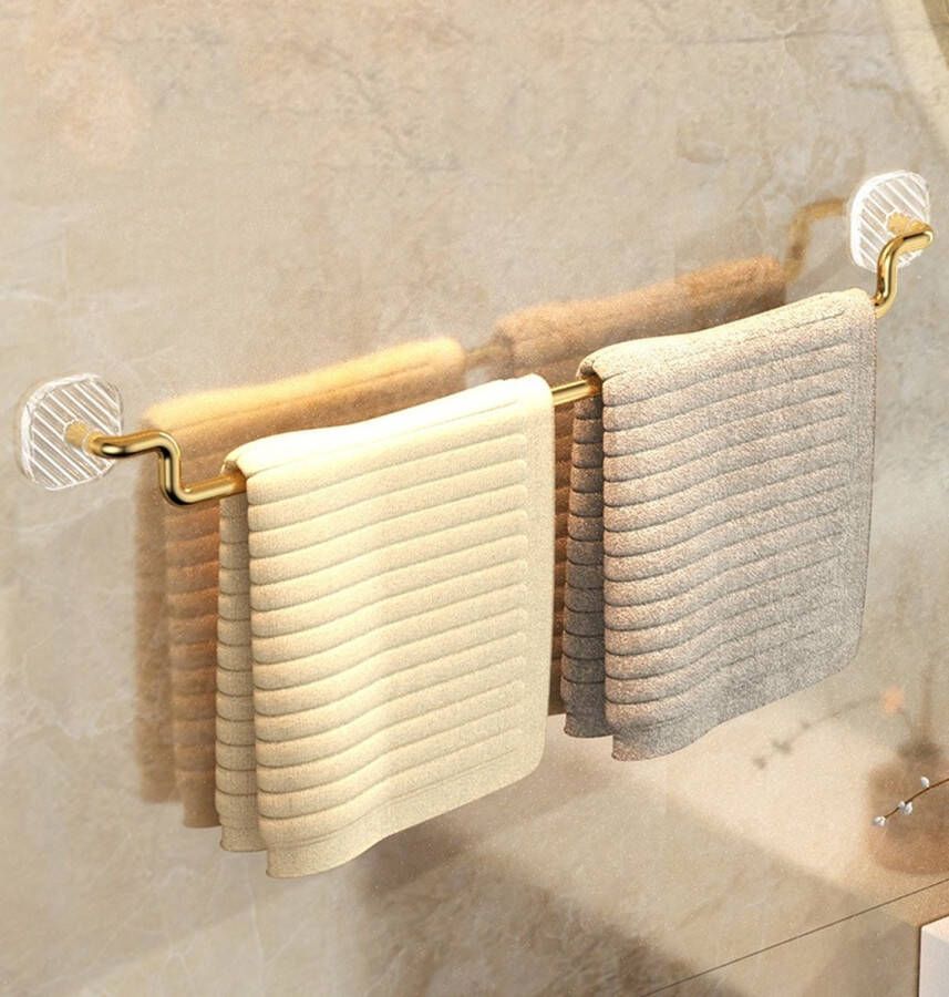 Velox Goods Handdoekrek Badkamer 60 cm Handdoekhouder Zonder Boren Zelfklevend Handdoekenrek Keuken Badkamerrek Handdoekhouders Handdoekstang