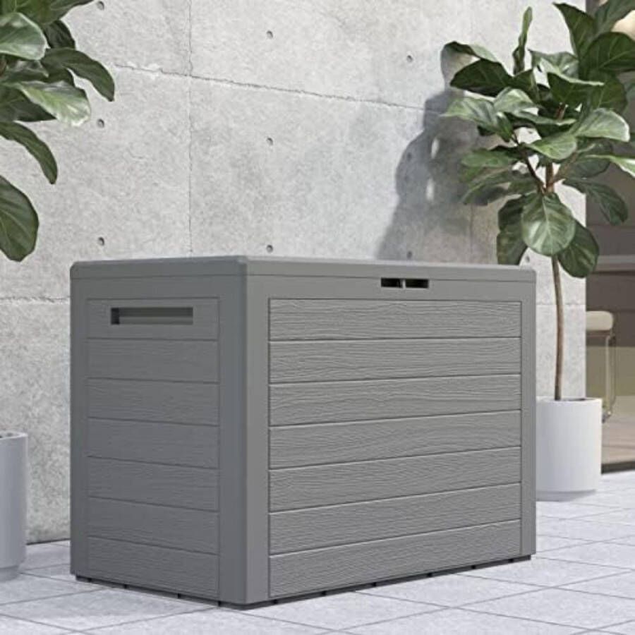 Velox Kussenbox voor buiten 78 x 44 x 55 cm 190 Liter Grijs