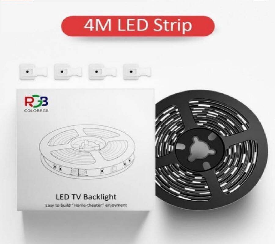 Velox LED-stripverlichting voor TV PC Laptop USB Power LED-stripverlichting RGB5050 Led-achtergrondverlichting met APP-bediening 4M