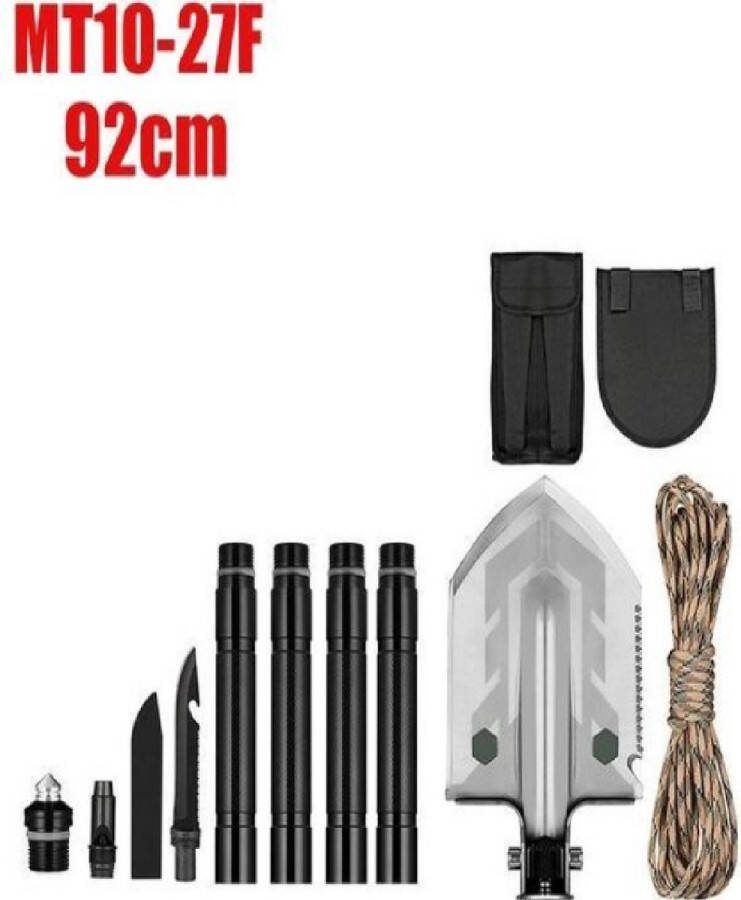 Velox Multifunctionele Schep Tuin Schoffel Tuin Tool Kit Camping Schop Opvouwbare Schep Stalen Schep Zilver