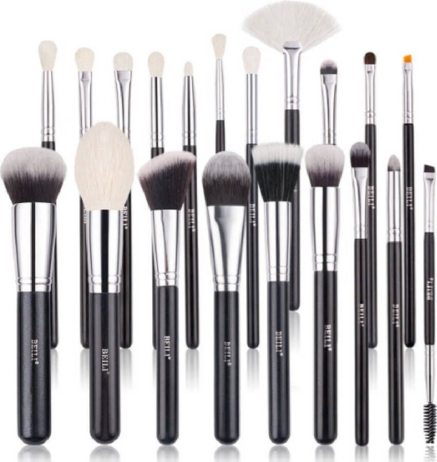 Velox Professionele make up kwasten set 20 delig Met foundation kwast Met poeder kwast Met oogschaduw kwast