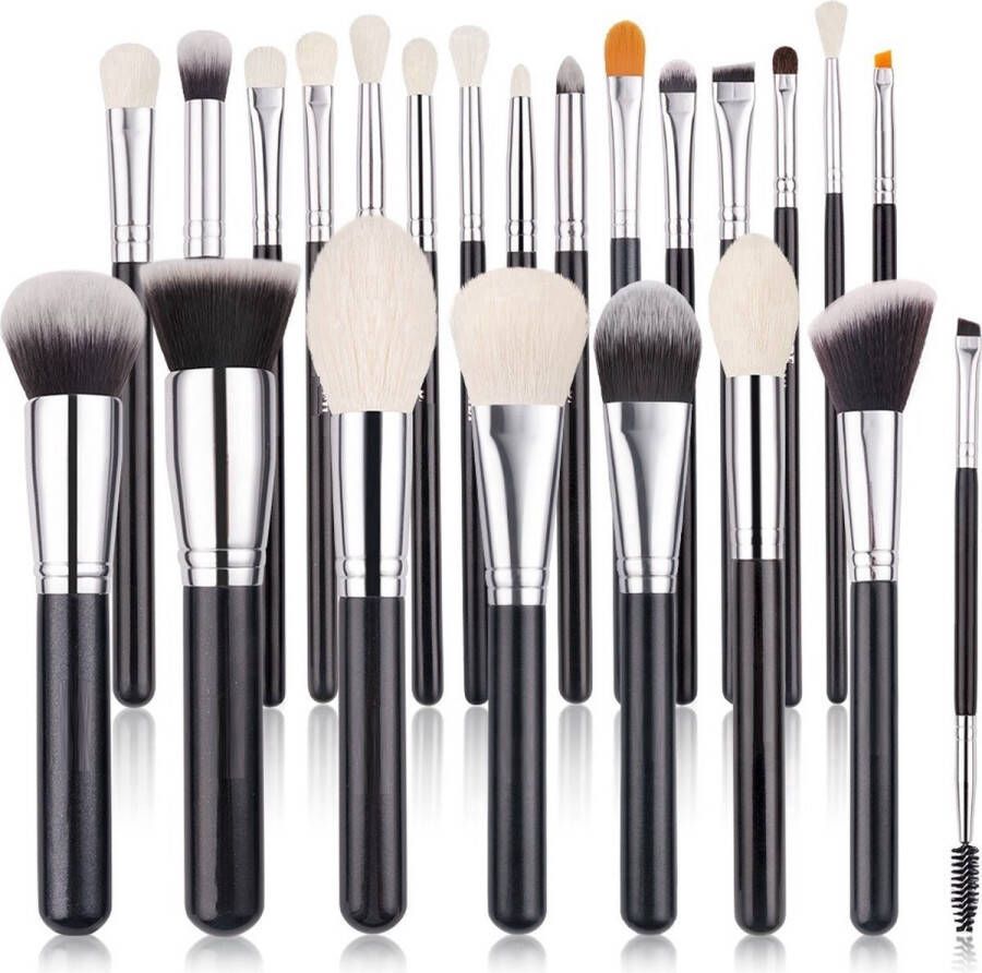 Velox Professionele Make up Kwasten Set 23 delig Met Foundation Kwast Met Poeder Kwast Met Oogschaduw Kwast