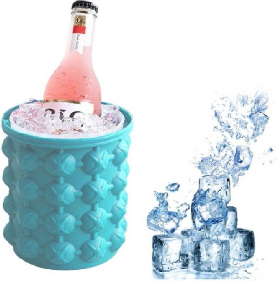 Velox Siliconen Ice Cube Tray Rond Keuken Vriezer Ijs Ijsblokjes Ijs emmer Ijsblokjes maken 2-in-1 ijsemmer