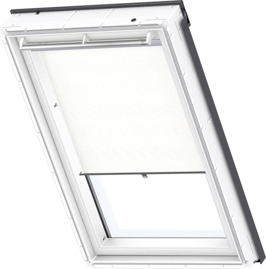 VELUX Lichtdoorlatend rolgordijn Wit Handbediend met haakjes Type: RHL 100 1028