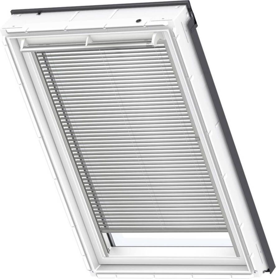 VELUX Jaloezie Geborsteld zilver Handbediend Raamcode: 2 308 en M08 Raamtype: GGL GHL GPL GGU GHU en GPU