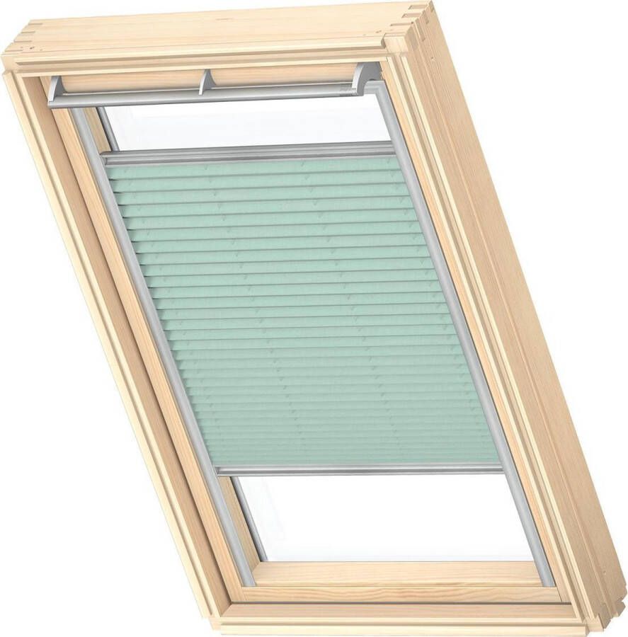 VELUX Origineel Plisségordijn (FHL) Zilveren Kozijn M04 304 1 Mint Green