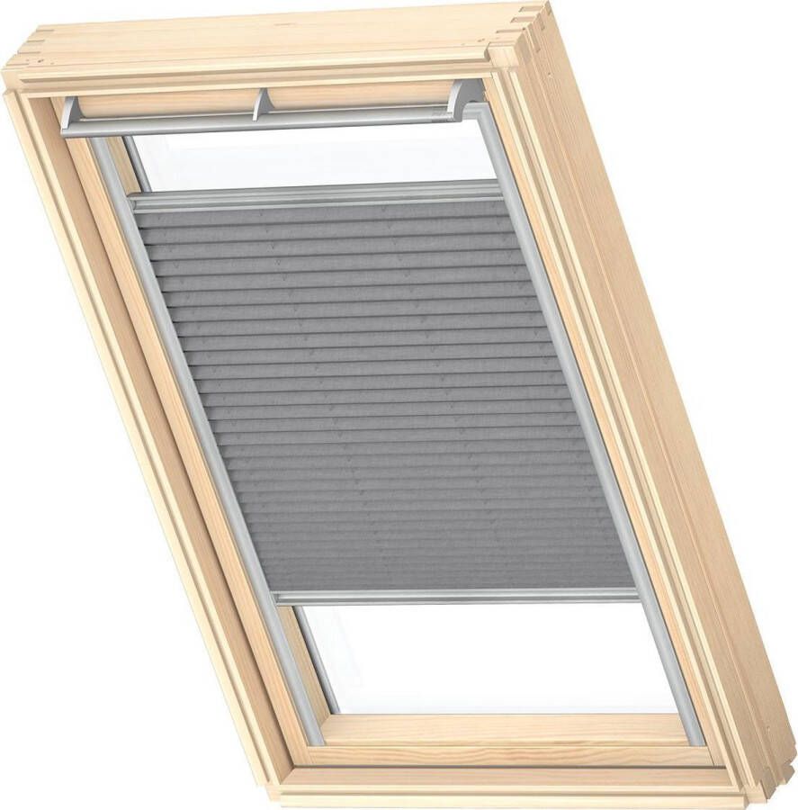 VELUX Origineel Plisségordijn (FHL) Zilveren Kozijn M08 308 2 Dark Grey