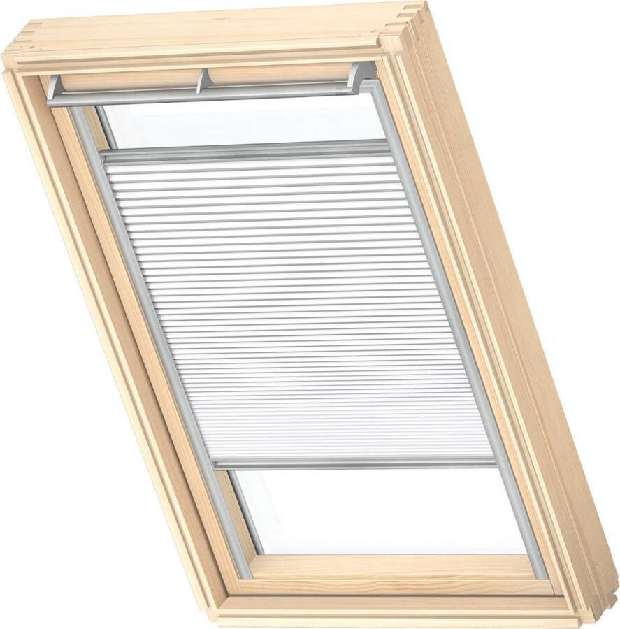 VELUX Origineel Verduisterend Plisségordijn (FHC) Zilveren Kozijn M04 304 1 Wit