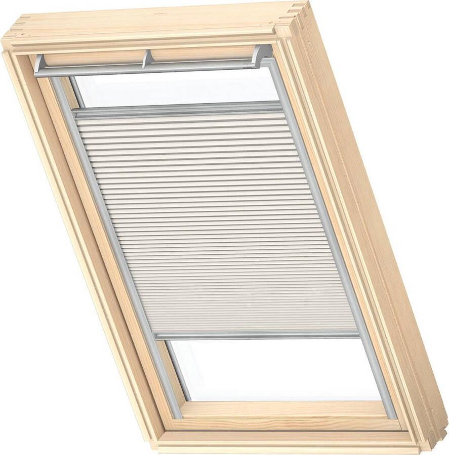 VELUX Origineel Verduisterend Plisségordijn (FHC) Zilveren Kozijn P04 P34 404 Light Grey