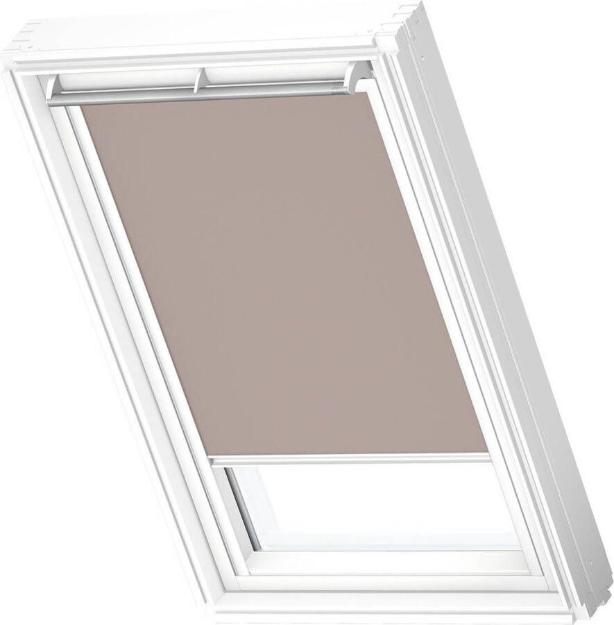 VELUX Manueel Verduisterend Rolgordijn White Line Dkl Mk08 4580swl Lichttaupe