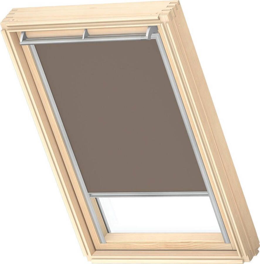 VELUX Origineel Verduisterend Rolgordijn (DKL) Zilveren Kozijn C02 Warm Grey