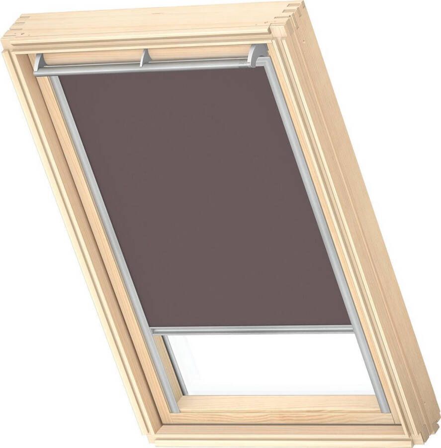 VELUX Origineel Verduisterend Rolgordijn (DKL) Zilveren Kozijn P04 P34 404 Taupe