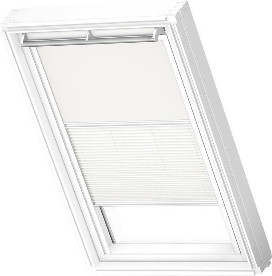 VELUX Origineel Verduisterend Rolgordijn Plus Plissé (DFD) Wit Kozijn M04 304 1 White