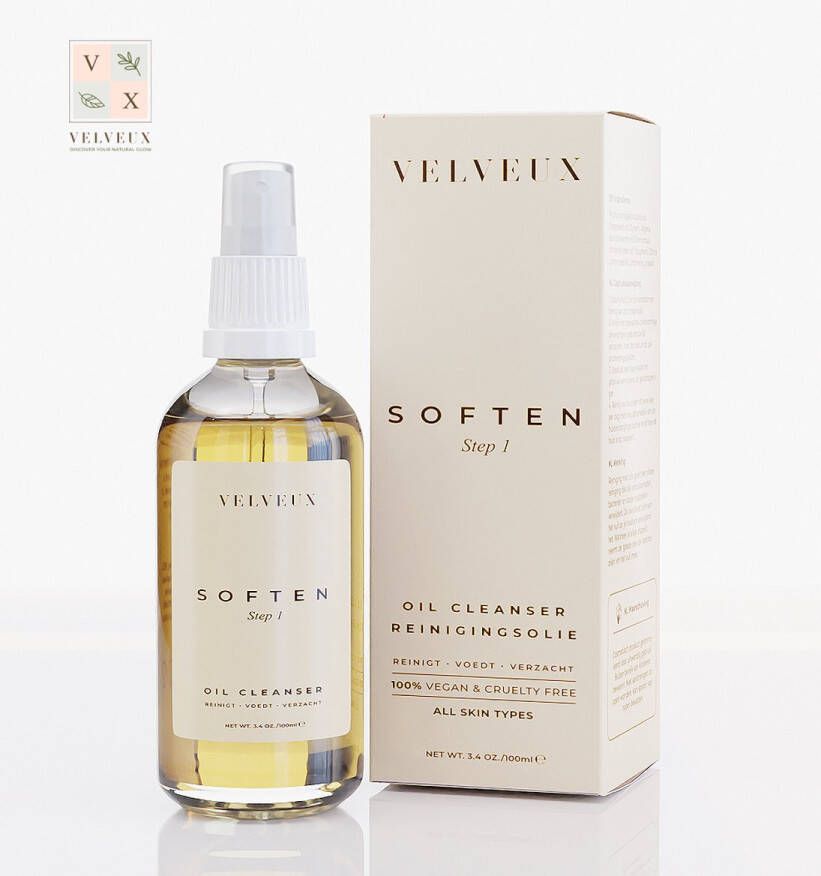 Velveux Pre Oil Cleanser 100ml cleansing oil Reinigingsolie 100% natuurlijk & vegan skincare Face Wash Kerstcadeau vrouwen