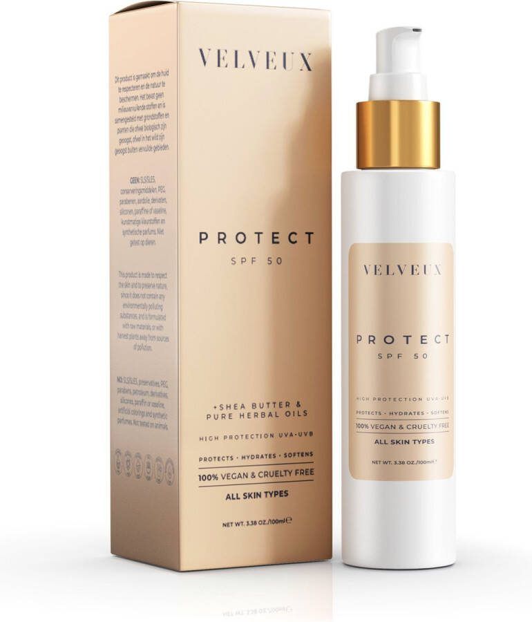 Velveux SPF 50 Zonnebrand Zonnebrandcrème Gezicht