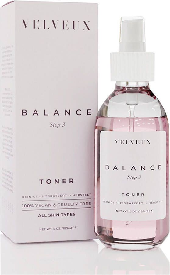 Velveux Toner 150ml Toner gezicht gezichtsreiniging PH Herstellende Lotion Rozen Tonic Skin Care Skincare Face Wash Kerstcadeau vrouwen