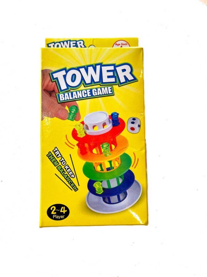 Venjoy Balans toren Balance tower een leuk behendigheidsspel reiseditie horeca speelgoed uitdeel cadeautje