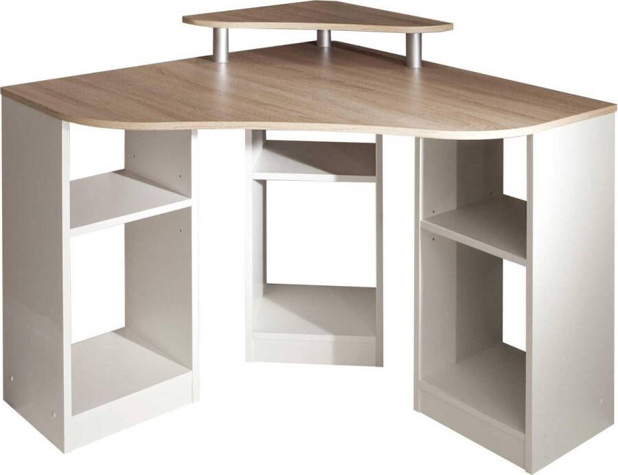 TemaHome Bureau Corner met een melamine frame een tafelblad in verschillende kleurvarianten breedte 94 cm