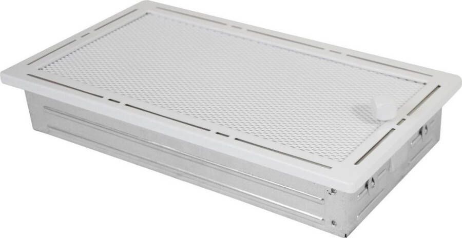 VentilatieParts Luchtrooster 160x320mm verstelbare lamellen wit DESIGN