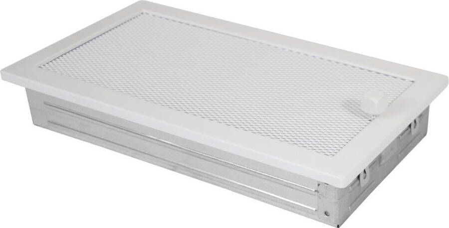 VentilatieParts Luchtrooster 160x320mm verstelbare lamellen wit PRO