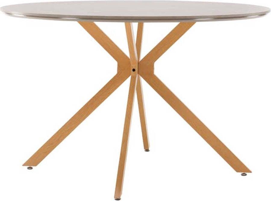 Nohr Ronde Eettafel Chenell Marmerlook 120cm grijs