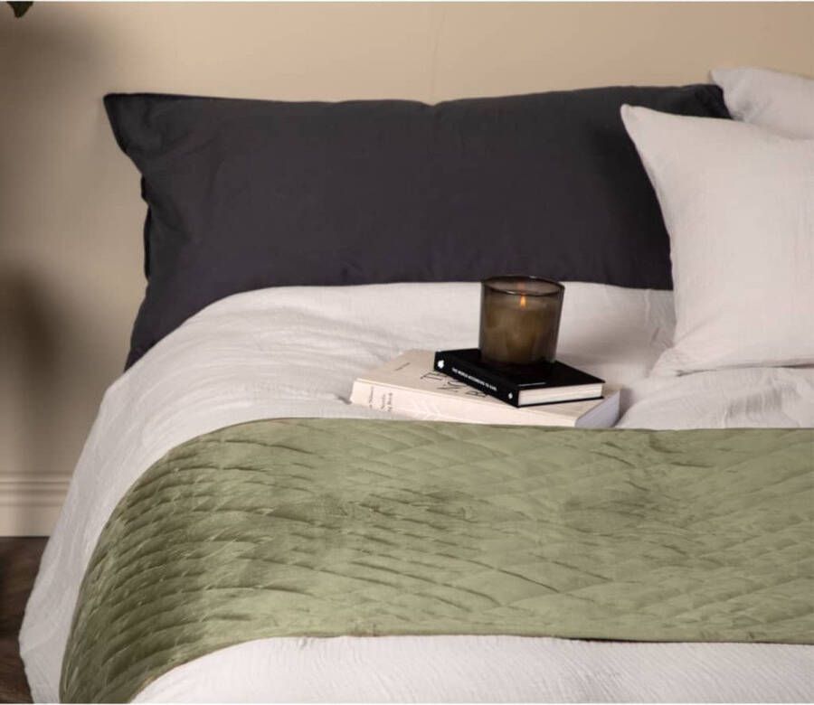 Venture Home Bedsprei Jilly 80x260 cm polyester groen