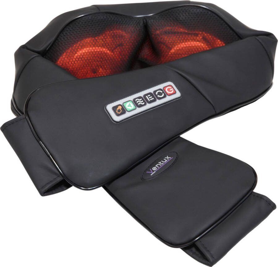 Ventux Nekmassage apparaat met infraroodverwarming Massagekussen Massage apparaat voor het heel lichaam