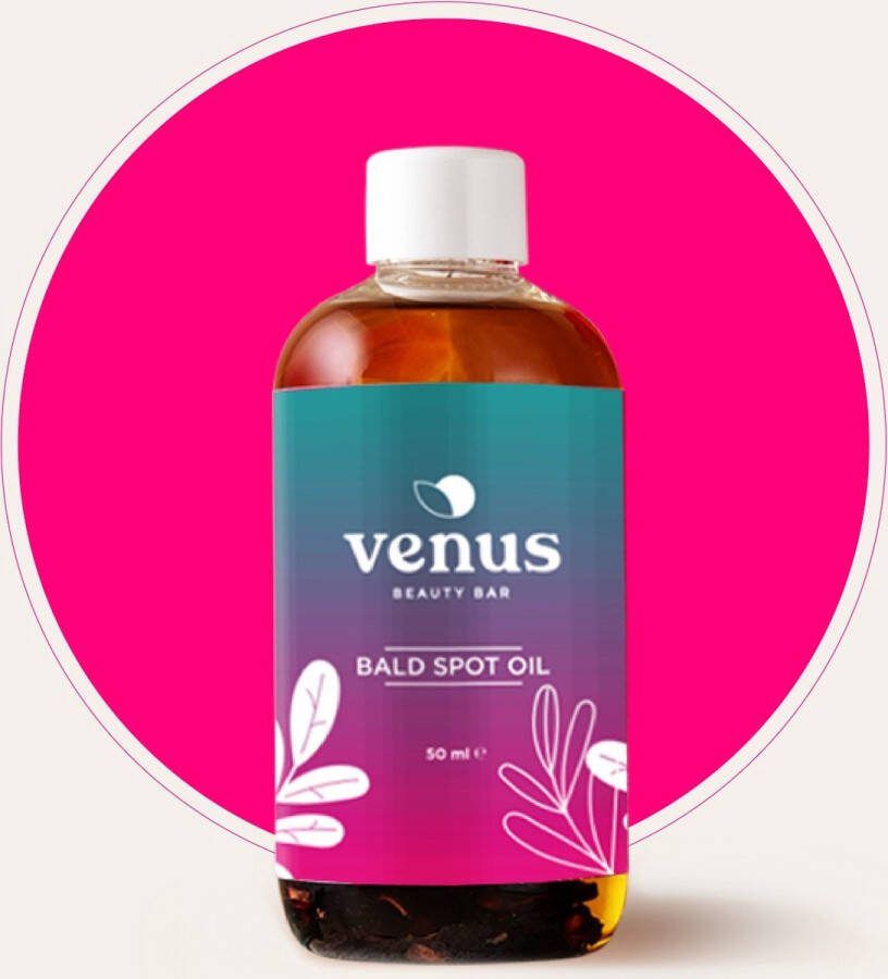 Venus Beauty Bar Venus Bald spot oil kale plekken haargroei 100% natural haarolie 50ml