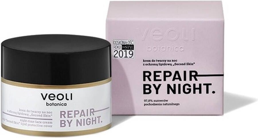 Veoli Botanica Repair By Night Lipide Bescherming Gezichtscrème 50ml