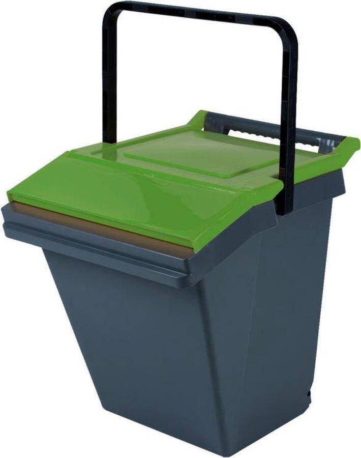 Vepabins Easytech stapelbare afvalbak groen 40 liter Voor GFT-afval