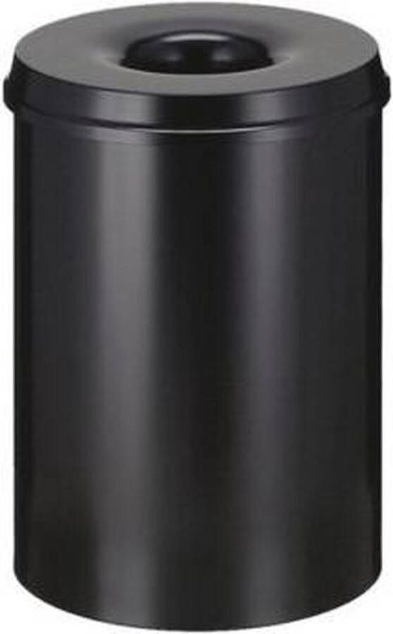 Vepabins Vepa Bins Papierbak met vlamdover 30liter 33.5cm zwart