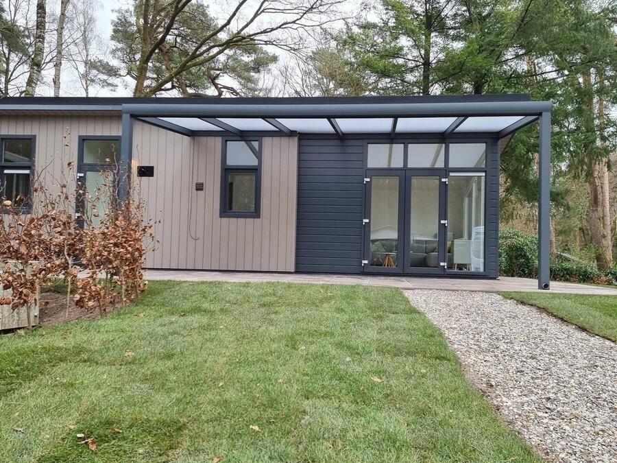 Verako Luxe moderne overkapping 400x250 cm Te gebruiken als veranda pergola afdak & carport Weerbestendig Aluminium