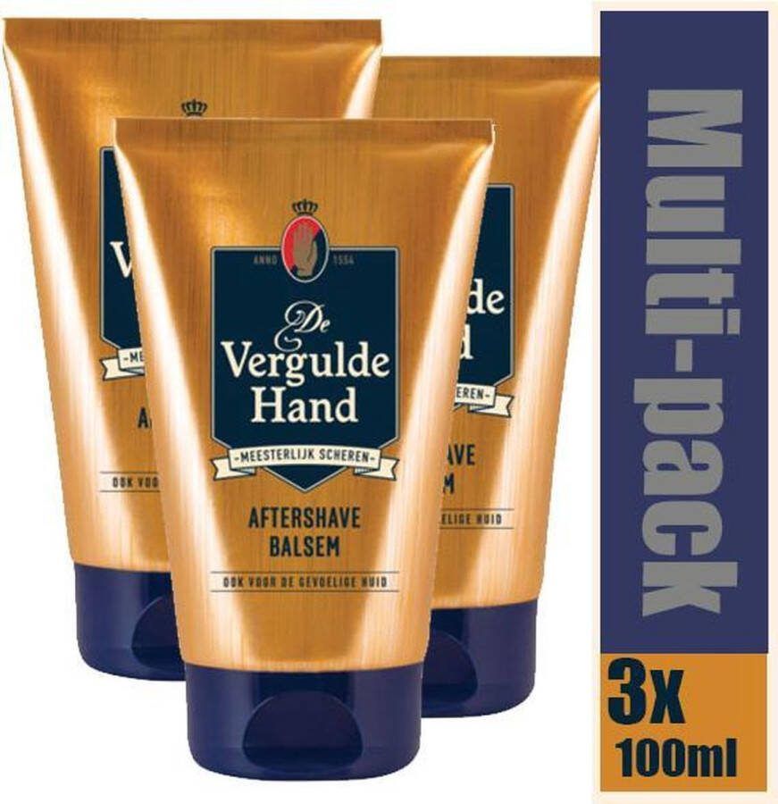 Vergulde Hand 3x Aftershave Balsem 100 ml