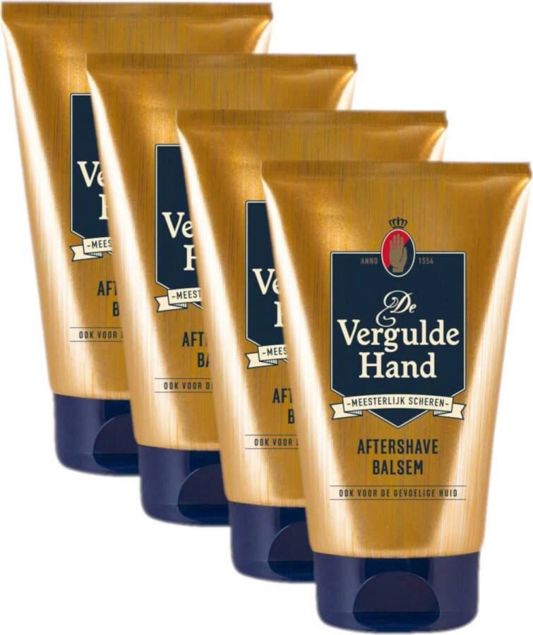 Vergulde Hand De Aftershave Balsem Voordeelverpakking 4 x 100 ml