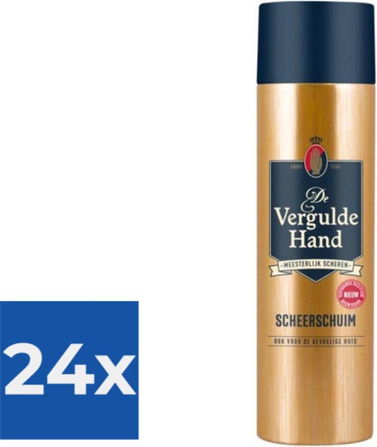 Vergulde Hand De Scheerschuim 250 ml Voordeelverpakking 24 stuks