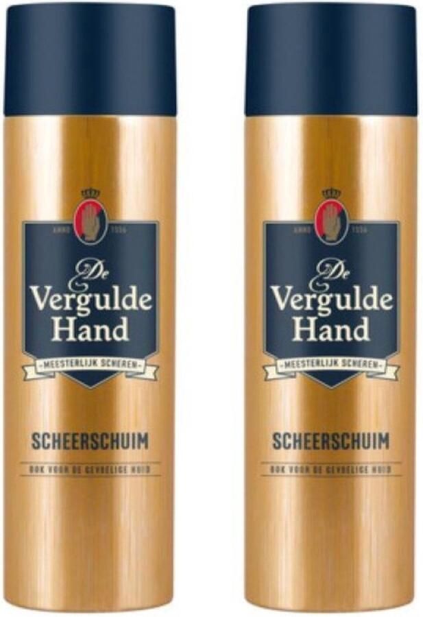 Vergulde Hand De Scheerschuim 2 x 250 ml Duo Pack