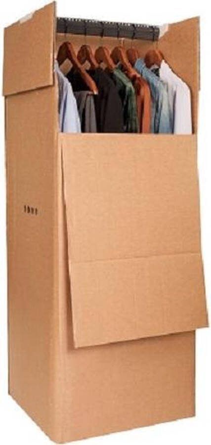 Verhuisboxen Verhuisdoos voor Kleding. 2 Kledingboxen voor al uw kledingstukken inclusief roede