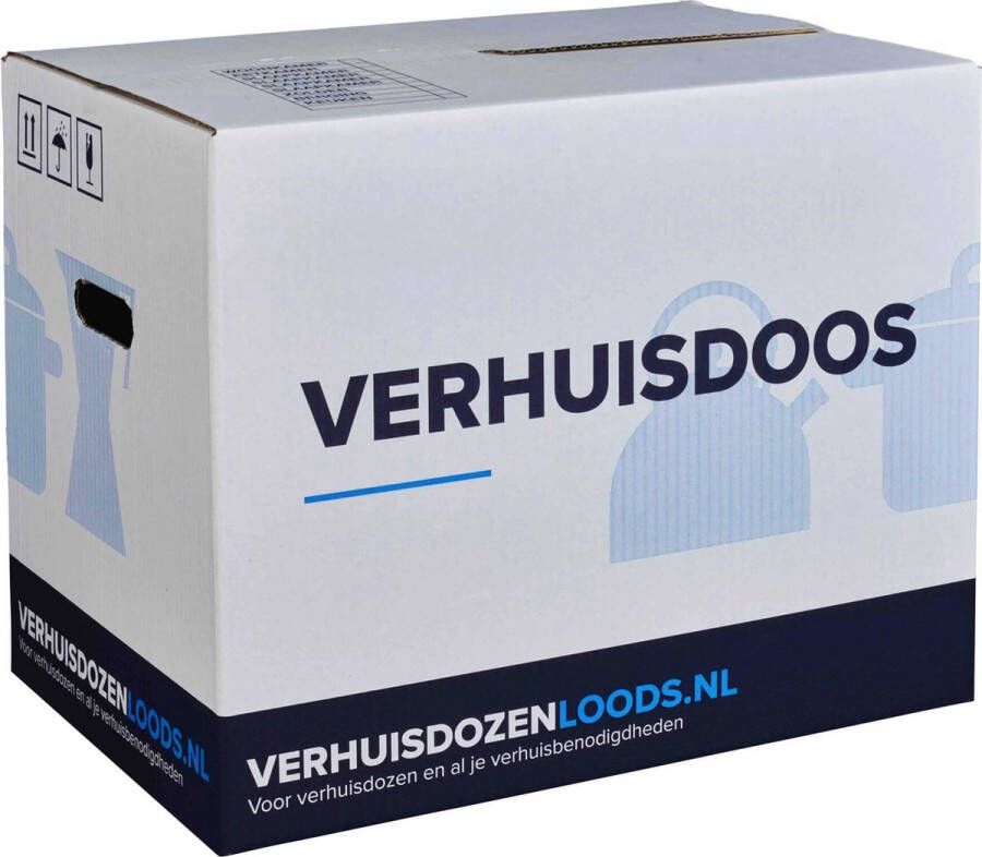 Verhuisservice+ Duurzame Verhuisdozen 100 stuks 57 Liter Autolock Opbergbox Verhuisdoos Zelf sluitend Geen tape nodig 40kg laadvermogen