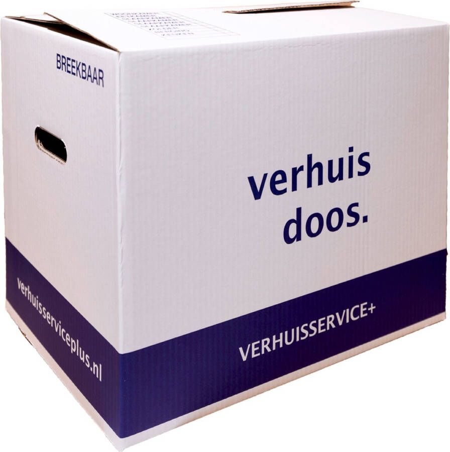 Verhuisservice+ Verhuisdozen Professioneel 100 stuks 57 Liter Autolock Verhuisdoos Zelfsluitend Stevig Geen tape nodig 40kg laadvermogen