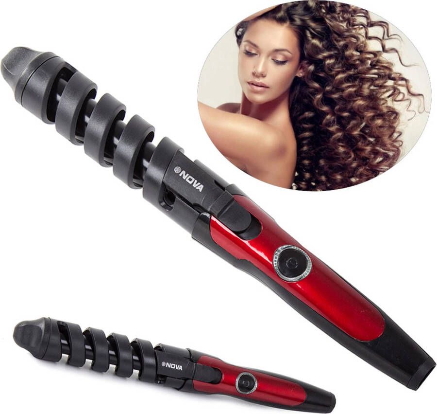 VERK GROUP Nova- Krultang Hair Curler -Elektrische Haarkruller Warmteborstel Haarverzorging Keramisch- Voor alle haartypen