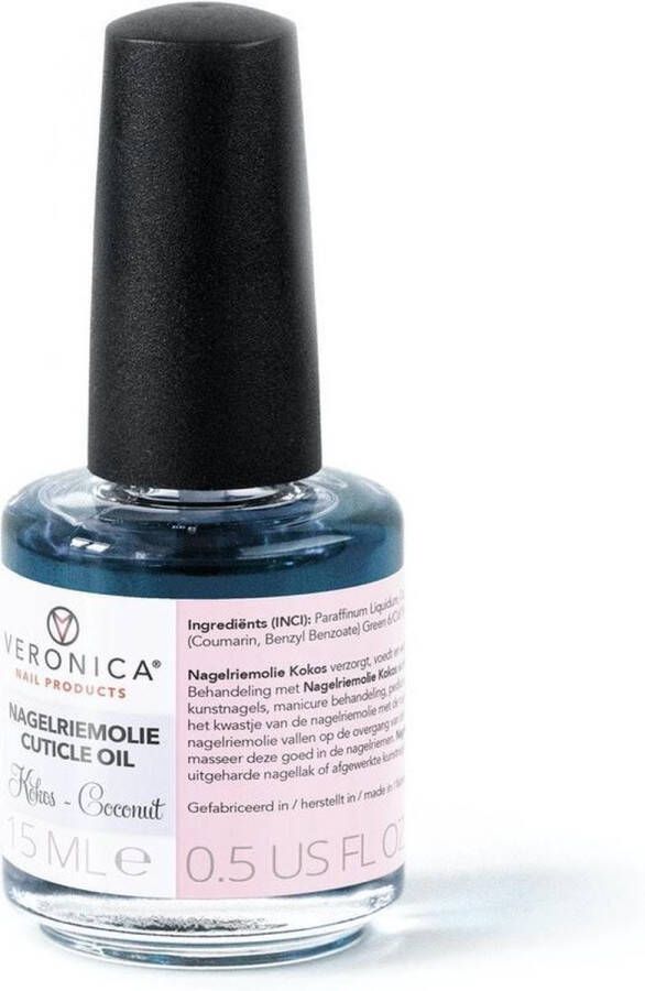 Veronica NAIL-PRODUCTS Nagelriemolie KOKOS 15 ml voor nagelriemen & nagelhuid na manicure behandeling pedicure behandeling zetten van kunstnagels!