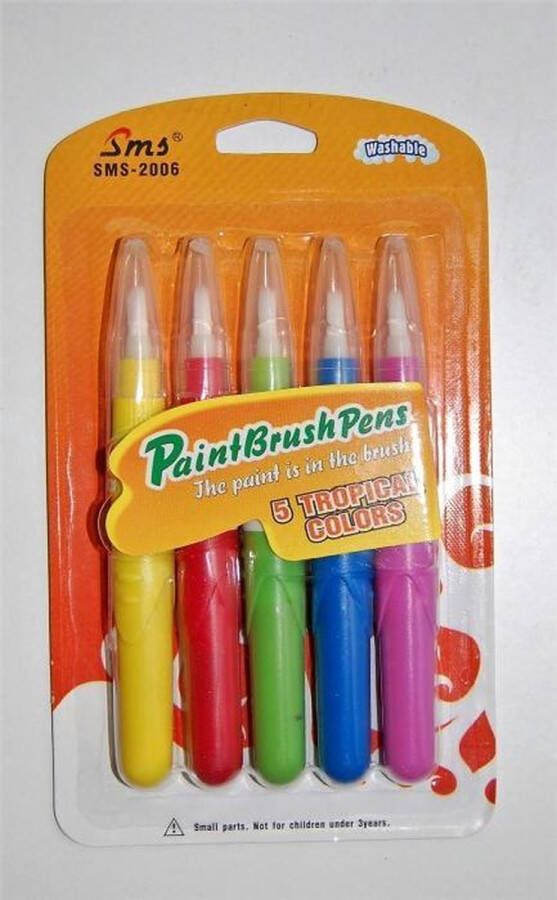 VerraXL Paint Brush Pens 5 kleuren