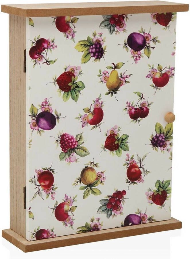 Versa Sleutelkastje Strawberry Hout MDF (6 5 x 26 x 20 cm)